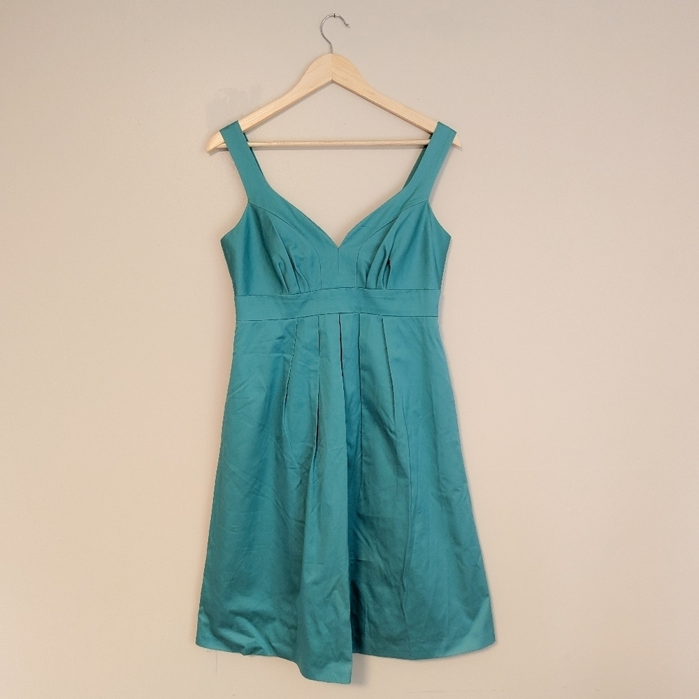 David's Bridal Teal Sweetheart Dress
